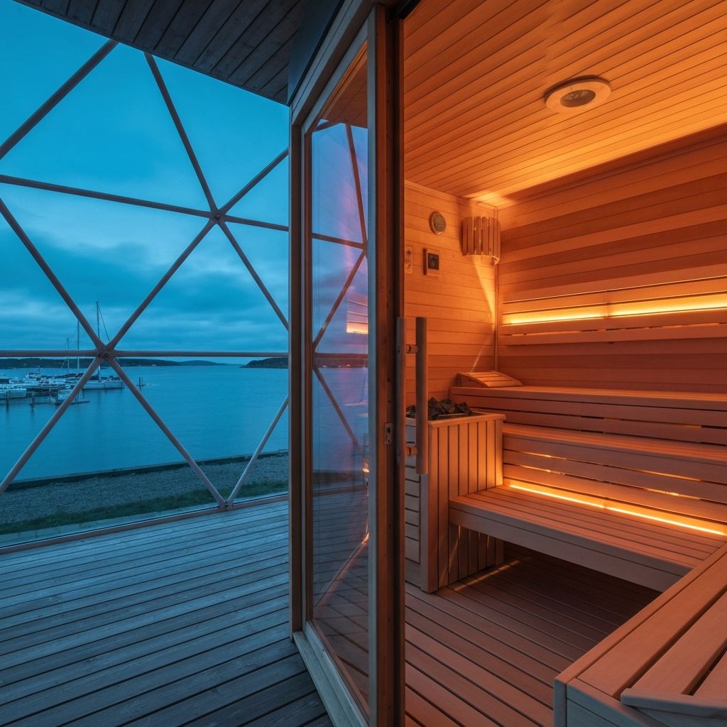 Sauna Dome med panoramautsikt